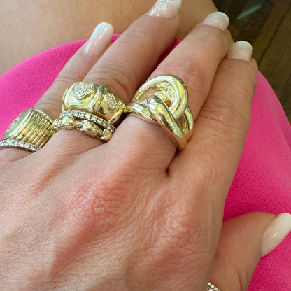 14K Gold Infinity Love Knot Ring