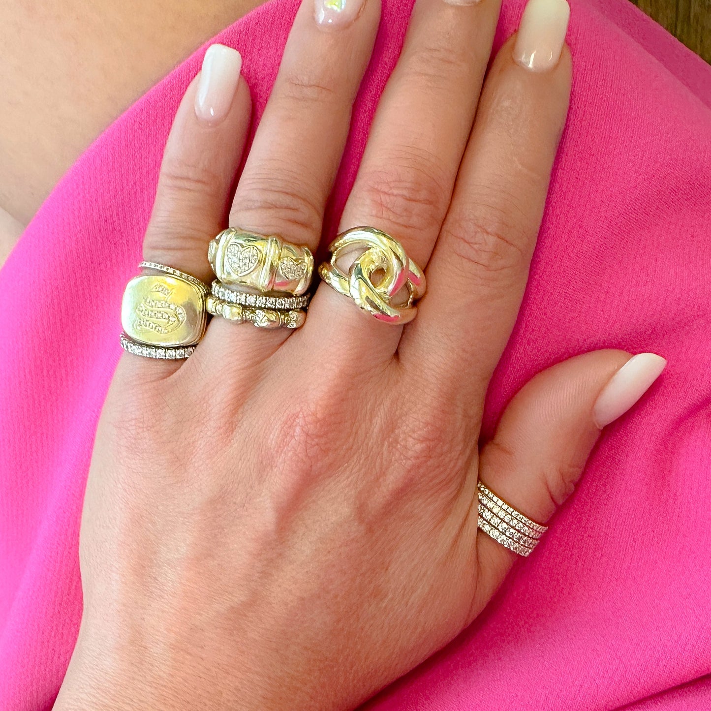 14K Gold Infinity Love Knot Ring