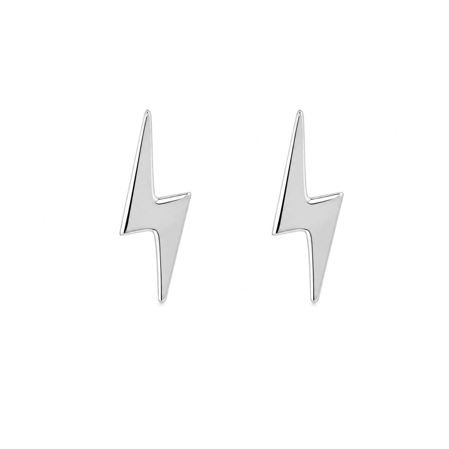 14K Gold XS Lightning Bolt Stud Earrings