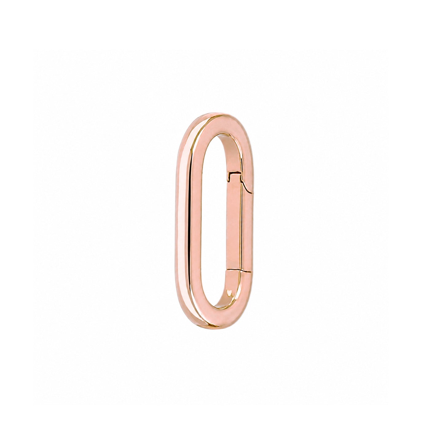 14K Gold Elongated Oval Charm Enhancer ~ Small Size