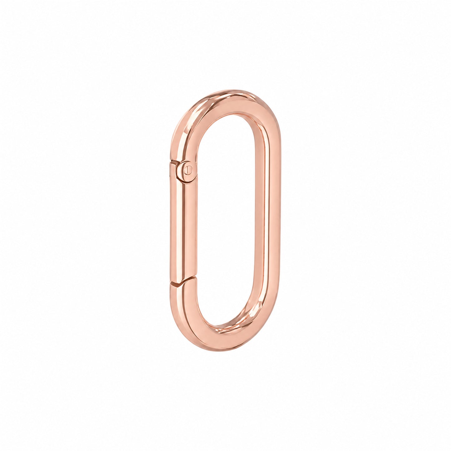 14K Gold Elongated Oval Charm Enhancer ~ Large Size
