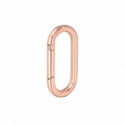 14K Gold Elongated Oval Charm Enhancer ~ Large Size