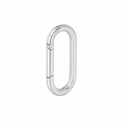 14K Gold Elongated Oval Charm Enhancer ~ Large Size