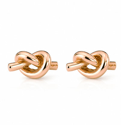 14K Gold Love Knot Stud Earrings