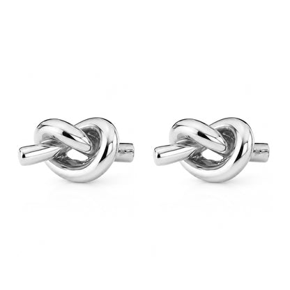 14K Gold Love Knot Stud Earrings