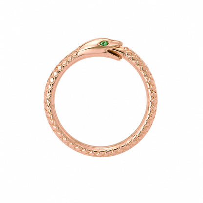14K Gold Ouroboros Snake Charm Enhancer ~ Large Size