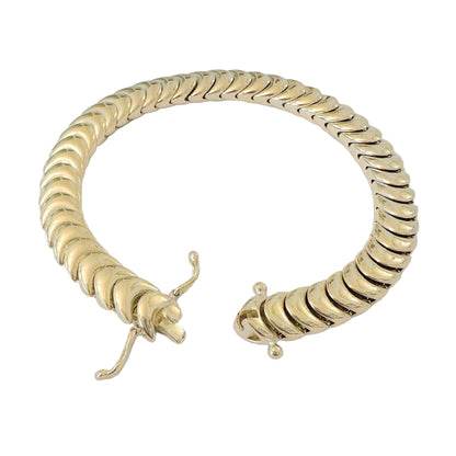 14K Gold Luna Link Chain Bracelet