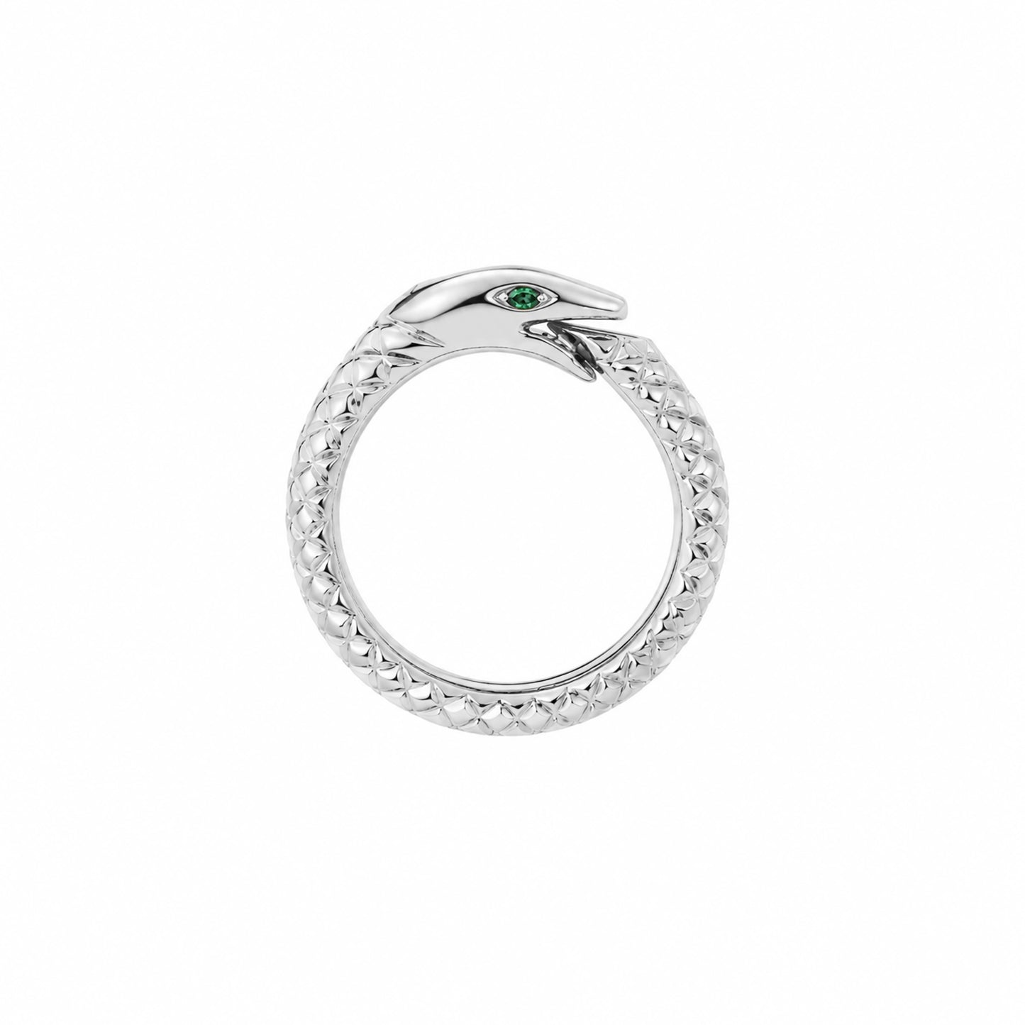14K Gold Ouroboros Snake Charm Enhancer ~ Medium Size
