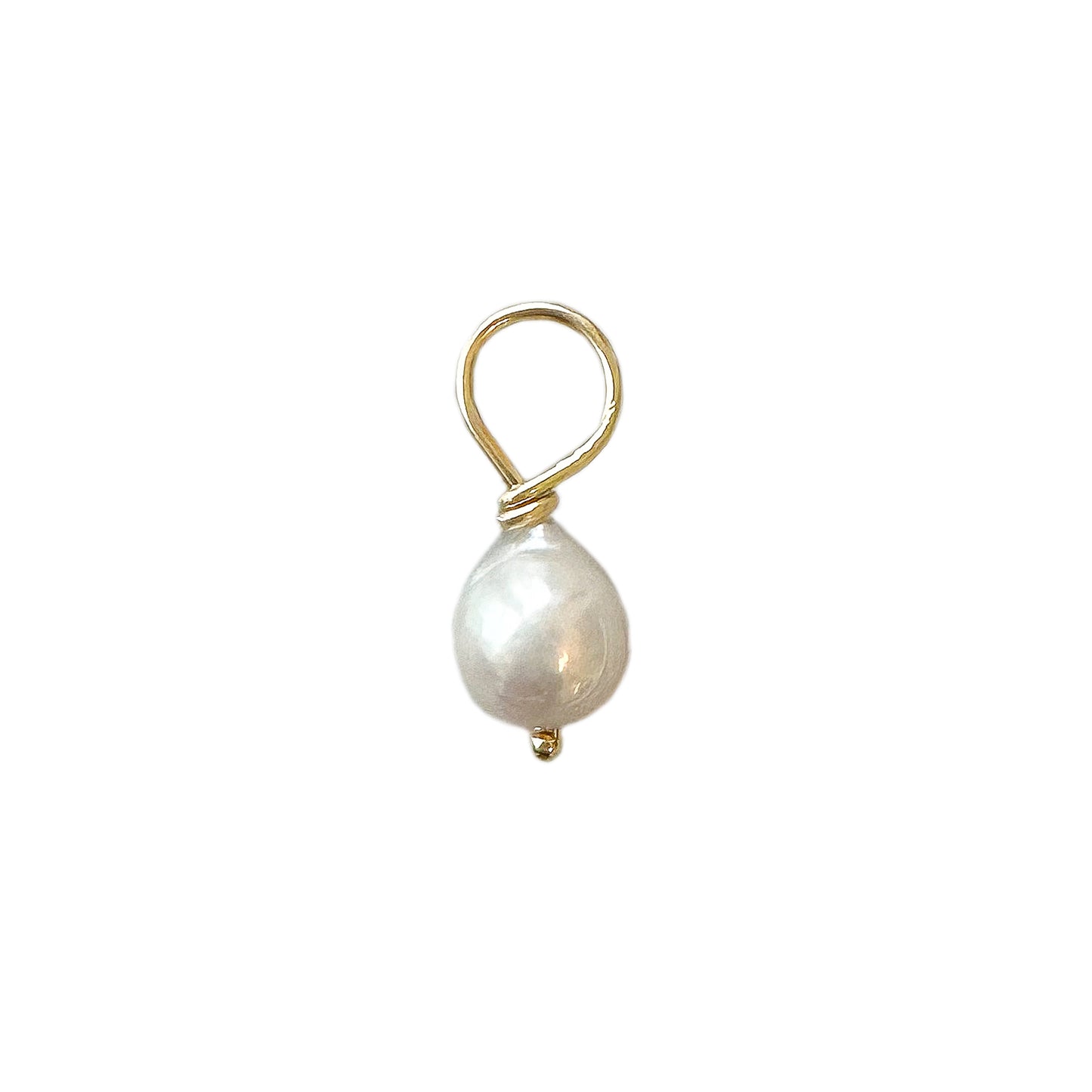 14K Gold Mini Baroque Freshwater Cultured Pearl Pendant