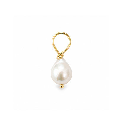 14K Gold Mini Baroque Freshwater Cultured Pearl Pendant