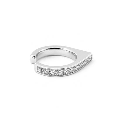 Spike Collection: 14K Gold Pavé Diamond Spike Point Ear Cuff