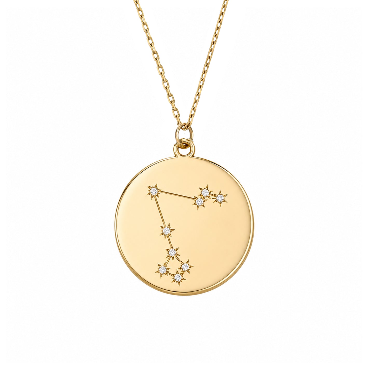 Zodiac Constellation Collection: Pisces 14K Gold & Diamond  Pendant Necklace