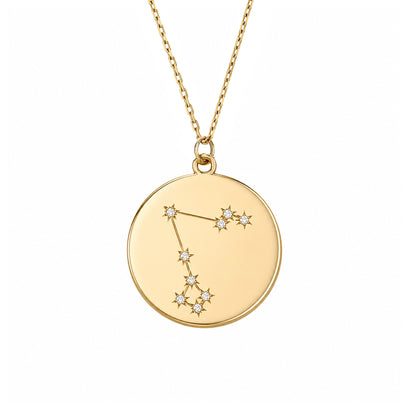 Zodiac Constellation Collection: Pisces 14K Gold & Diamond  Pendant Necklace