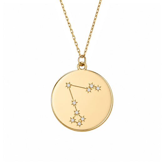 Zodiac Constellation Collection: Pisces 14K Gold & Diamond  Pendant Necklace
