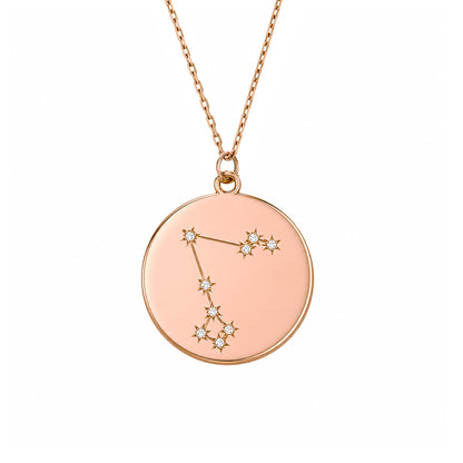 Zodiac Constellation Collection: Pisces 14K Gold & Diamond  Pendant Necklace