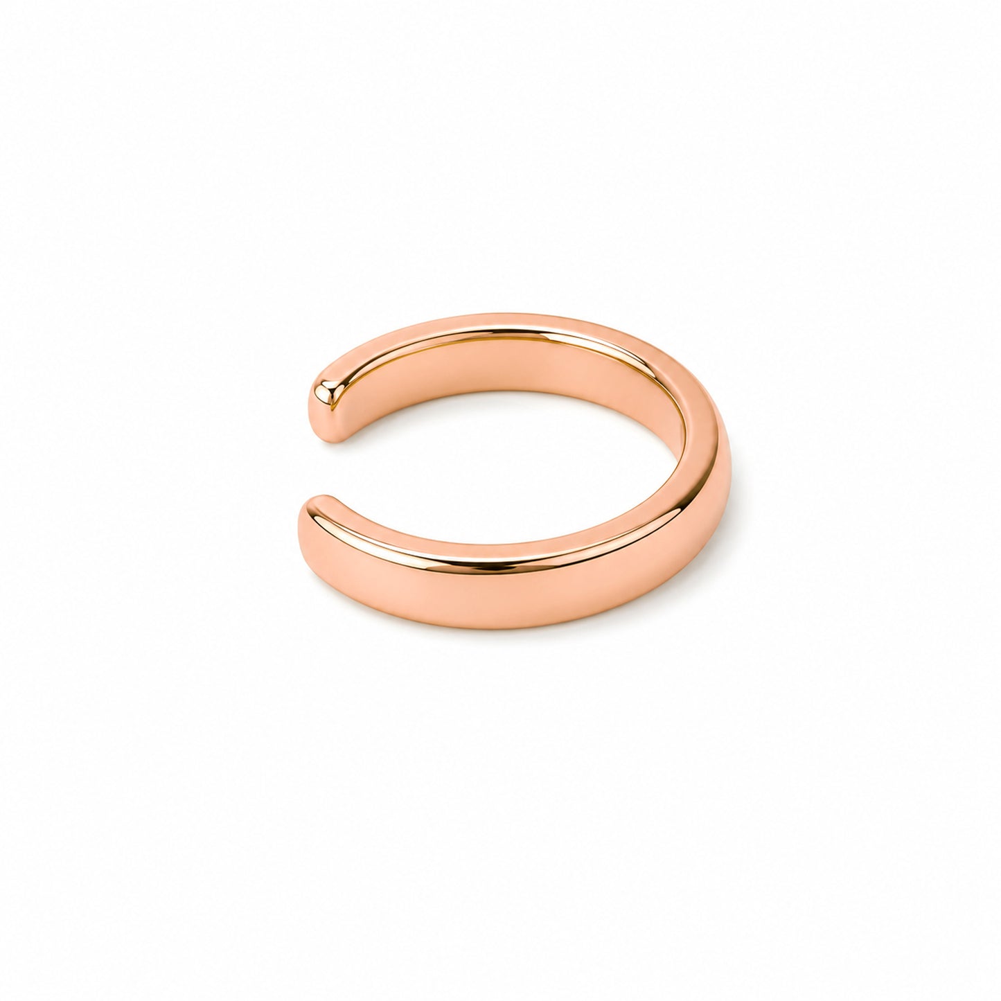 14K Gold Round Hoop Ear Cuff