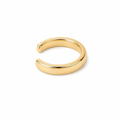 14K Gold Round Hoop Ear Cuff