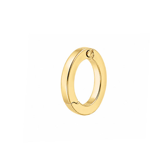14K Gold Oval Charm Enhancer