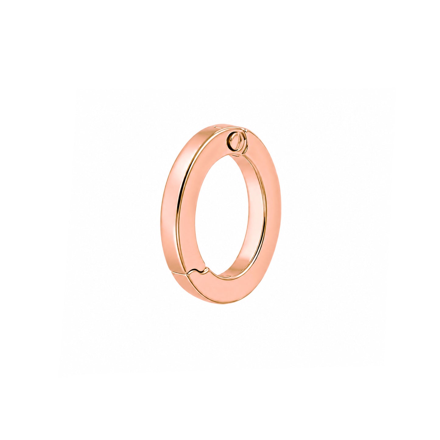 14K Gold Oval Charm Enhancer