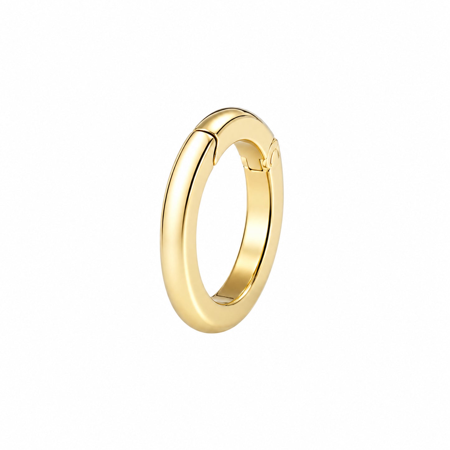 14K Gold Round Charm Enhancer