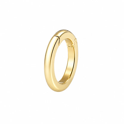 14K Gold Round Charm Enhancer