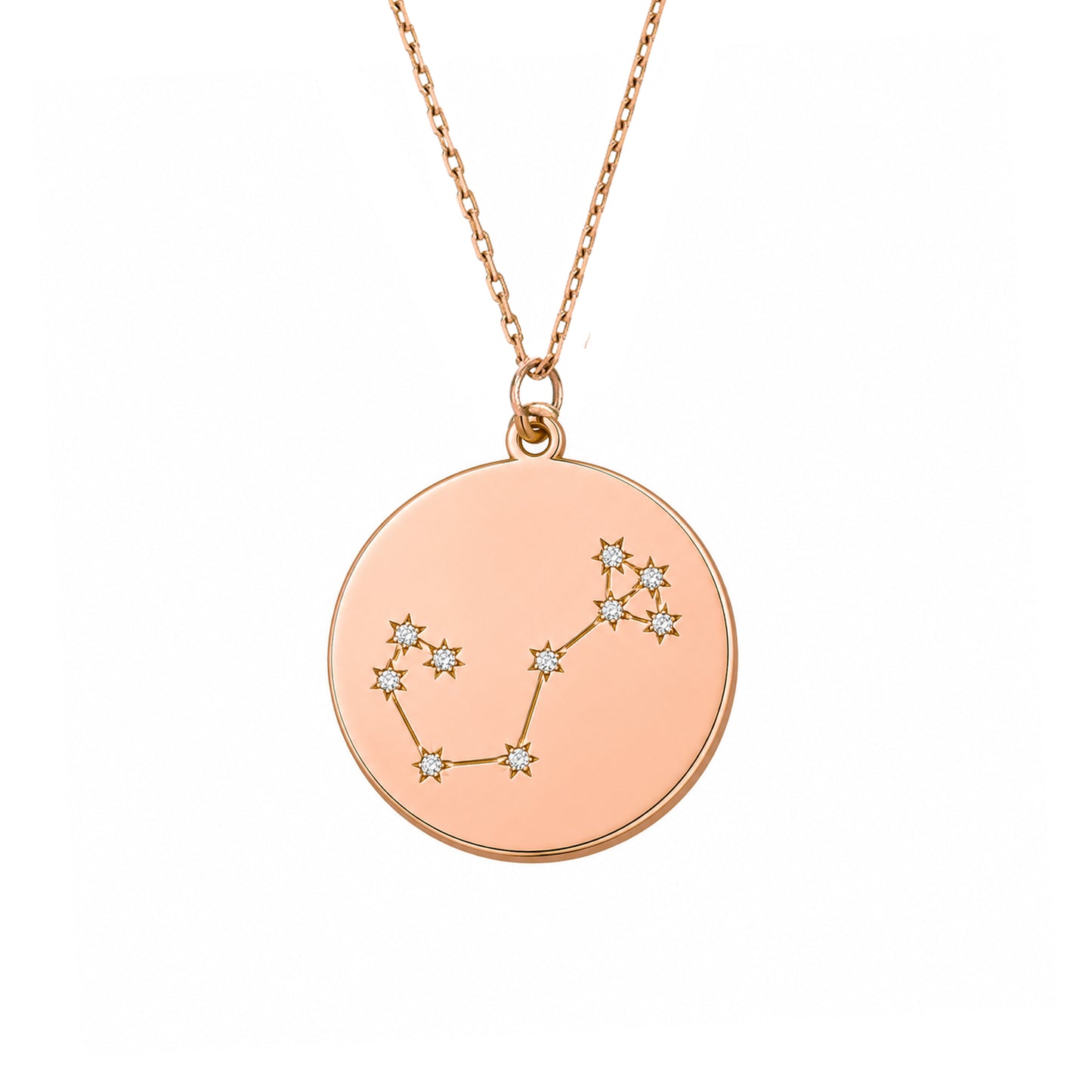 Zodiac Constellation Collection: Scorpio 14K Gold & Diamond Pendant Necklace