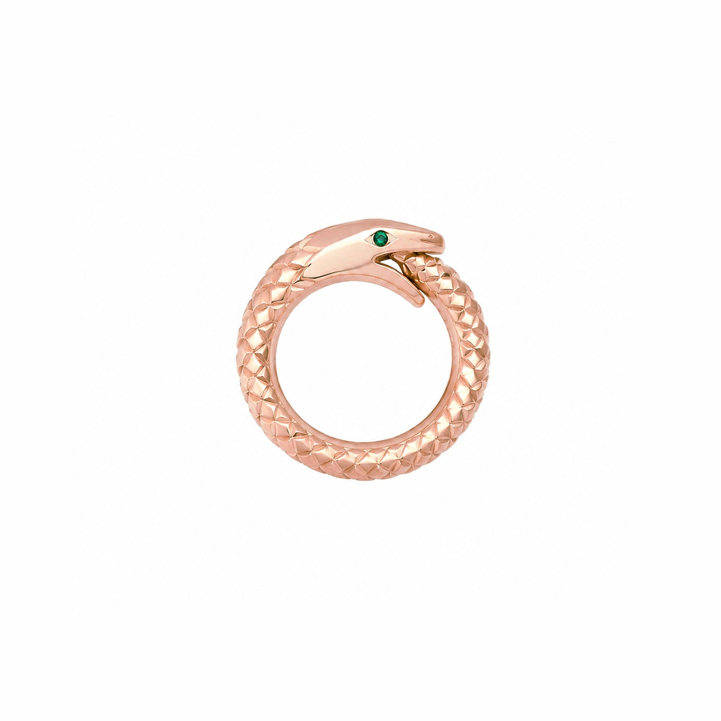 14K Gold Ouroboros Snake Charm Enhancer ~ Small Size