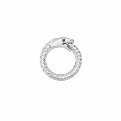 14K Gold Ouroboros Snake Charm Enhancer ~ Small Size