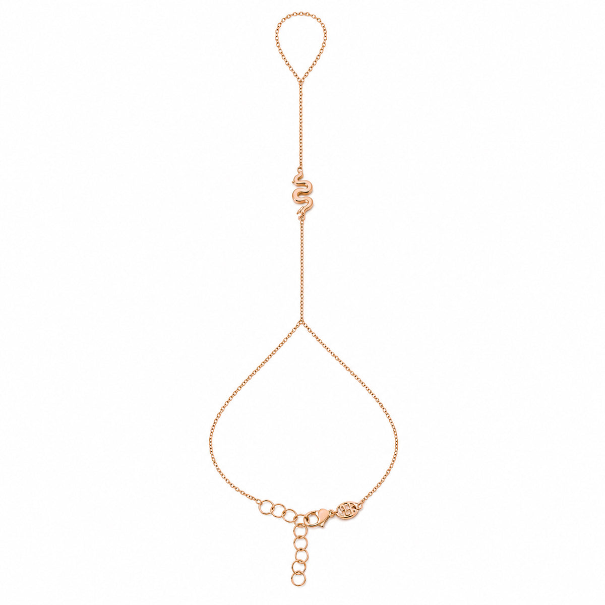 14K Gold Swivel Snake Finger Bracelet