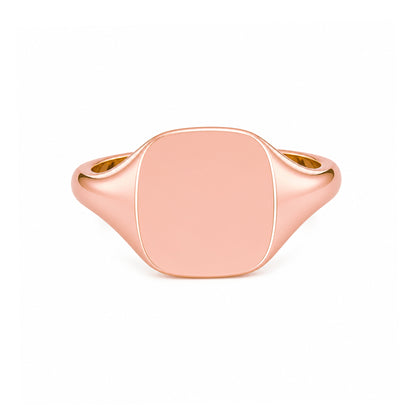 14K Gold Square Signet Ring