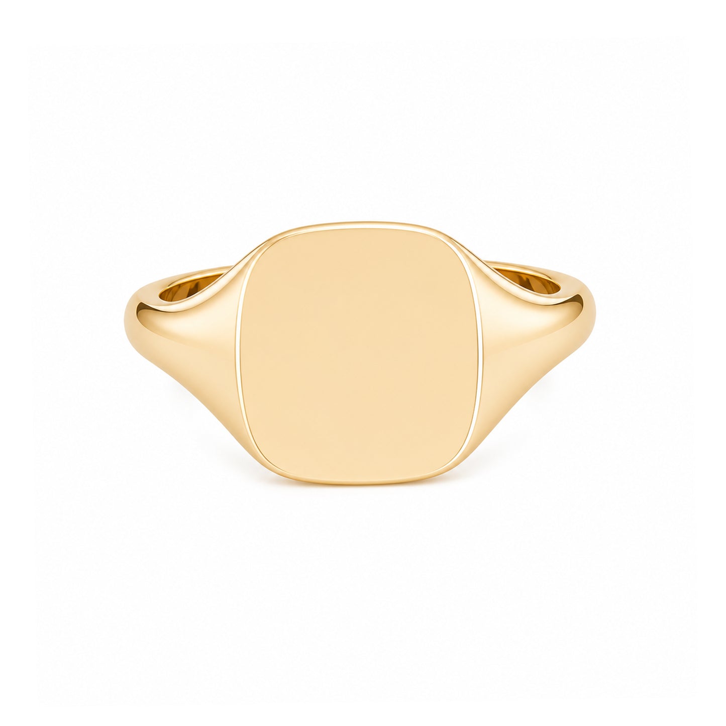 14K Gold Square Signet Ring