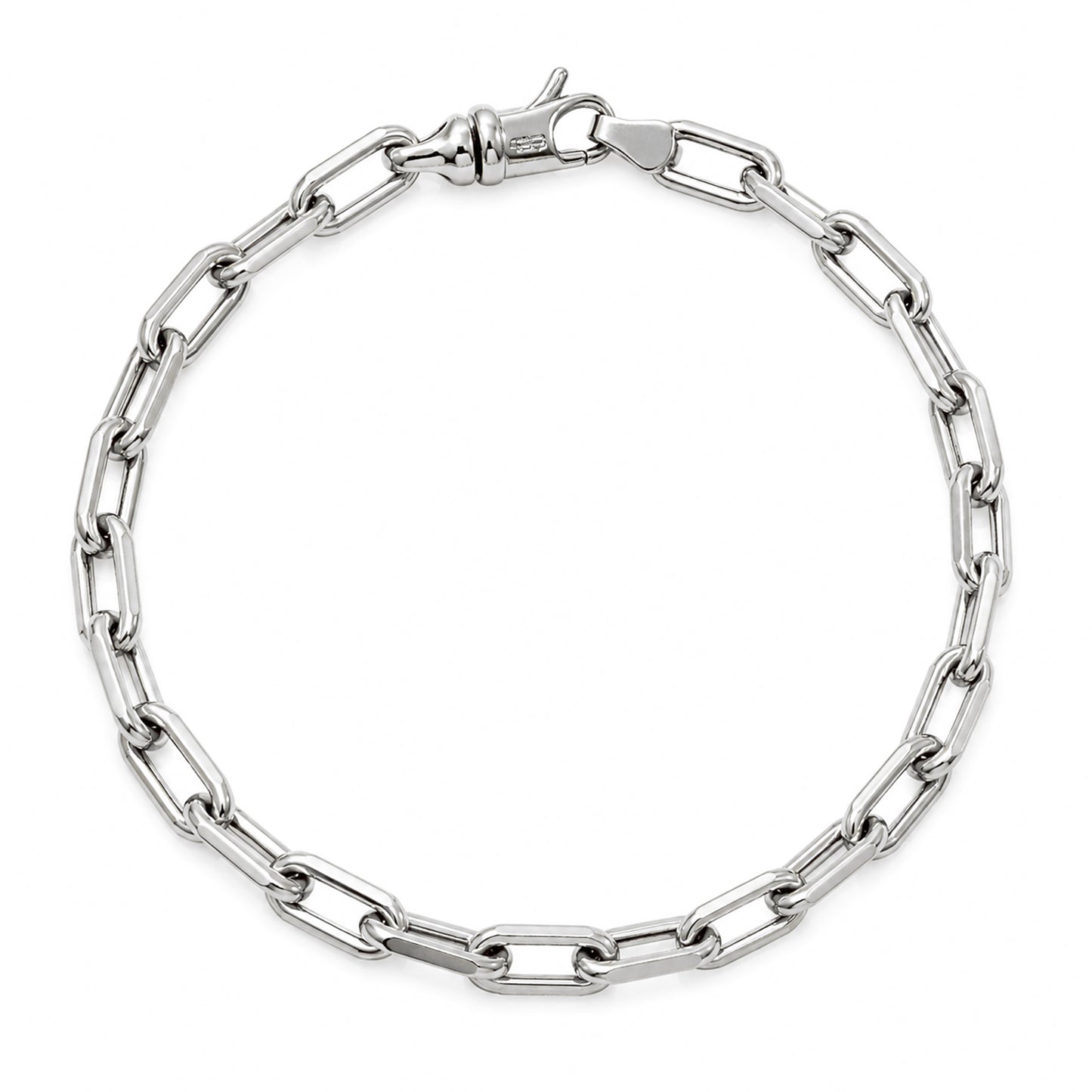 14K Gold Thick Oval Link Bracelet ~ Small Links
