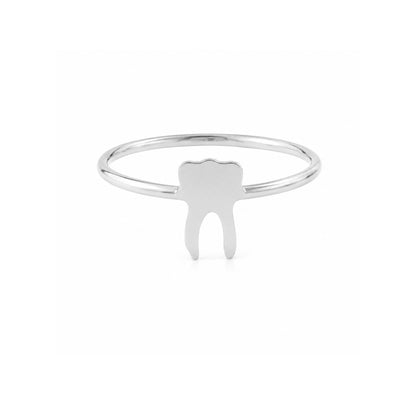 14K Gold Tooth Ring