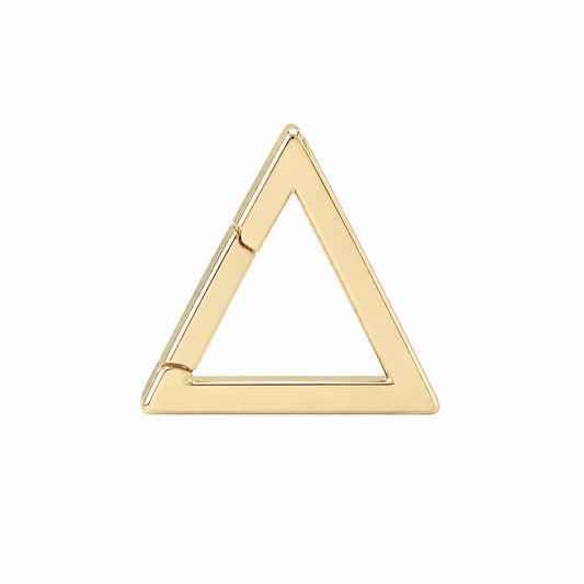 14K Gold Triangle Charm Enhancer