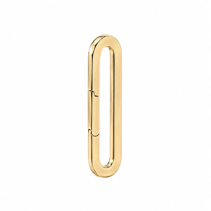 14K Gold Extra Elongated Oval Charm Enhancer