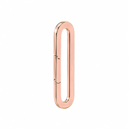 14K Gold Extra Elongated Oval Charm Enhancer