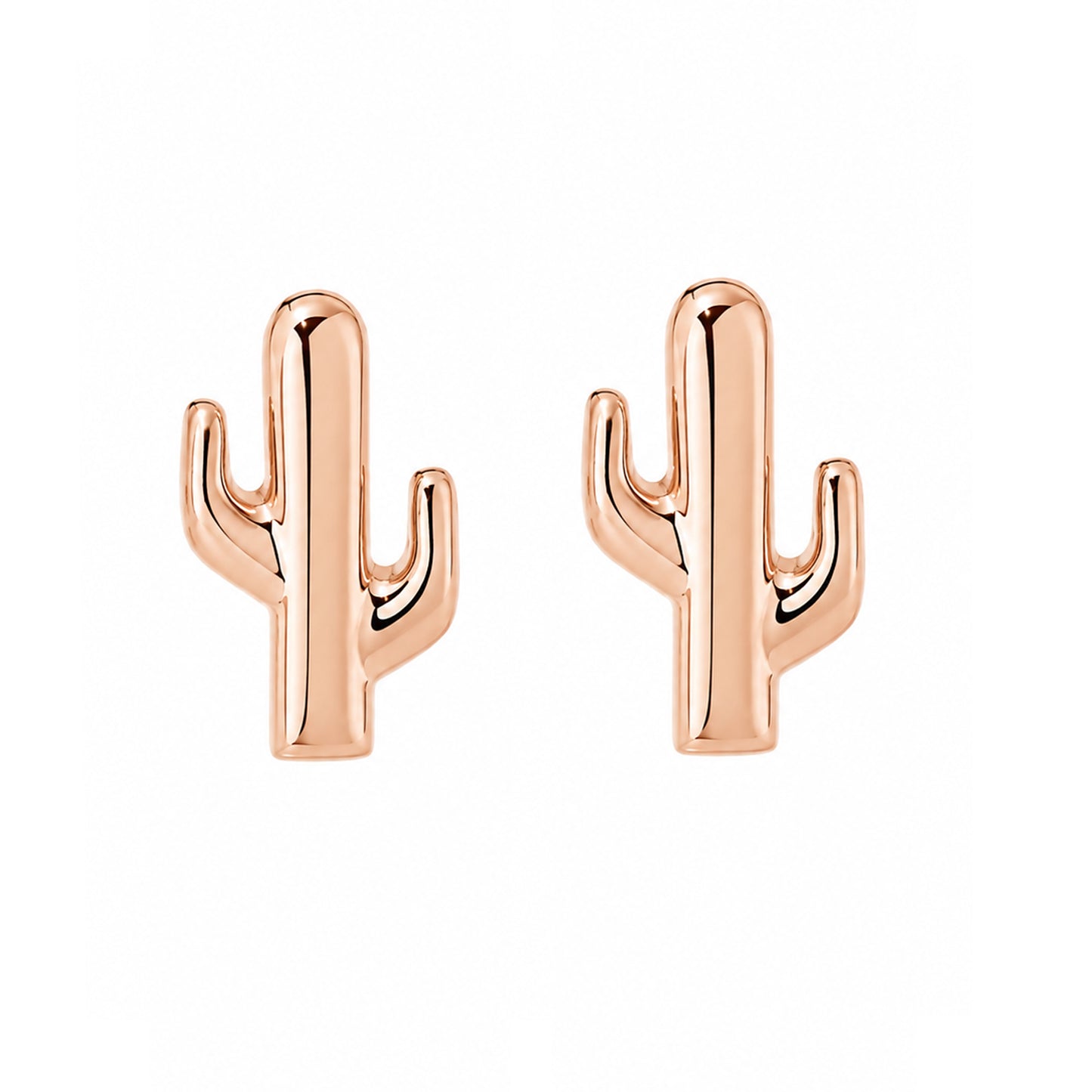 14K Gold XS Cactus Stud Earrings