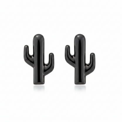 14K Gold XS Cactus Stud Earrings