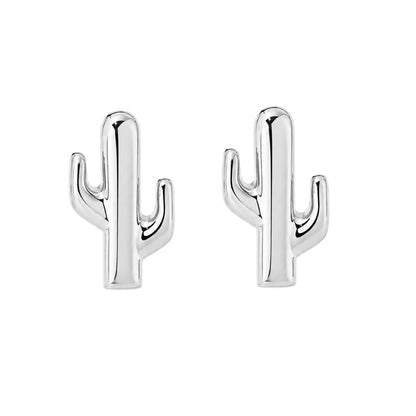 14K Gold XS Cactus Stud Earrings