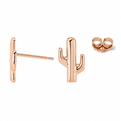 14K Gold XS Cactus Stud Earrings