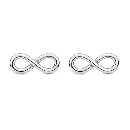 14K Gold Infinity Stud Earrings