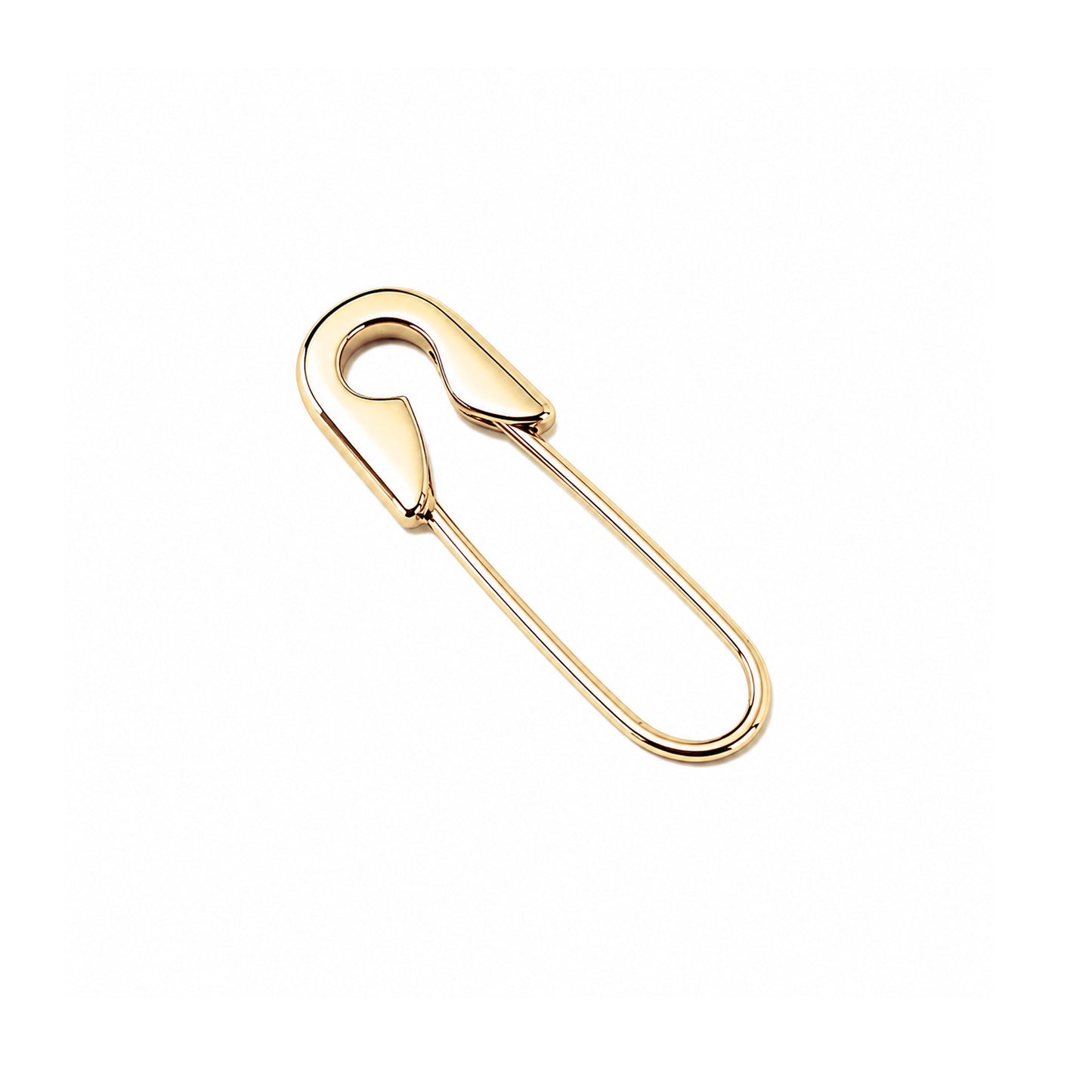 14K Gold XS Size Safety Pin Earring