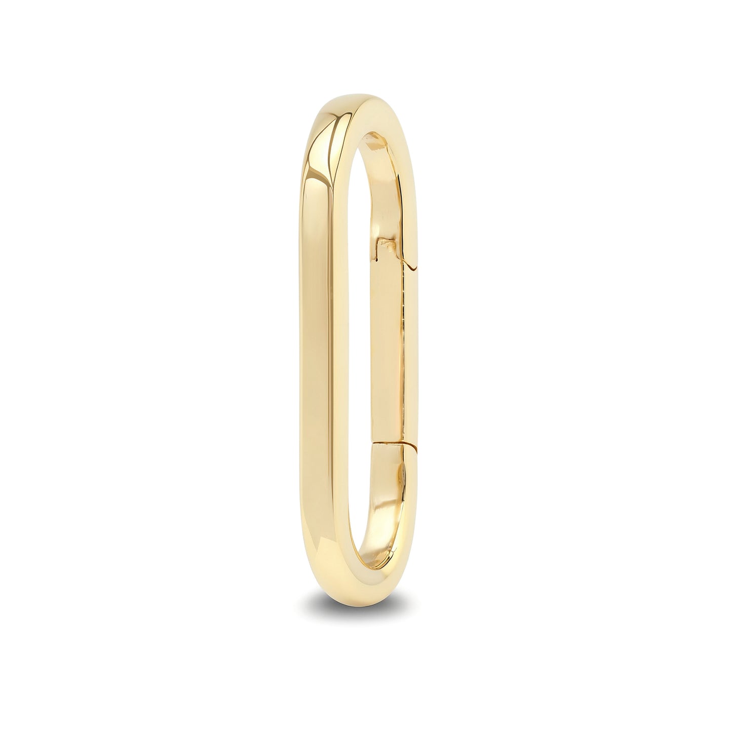 14K Gold Elongated Oval Charm Enhancer ~ XL Size