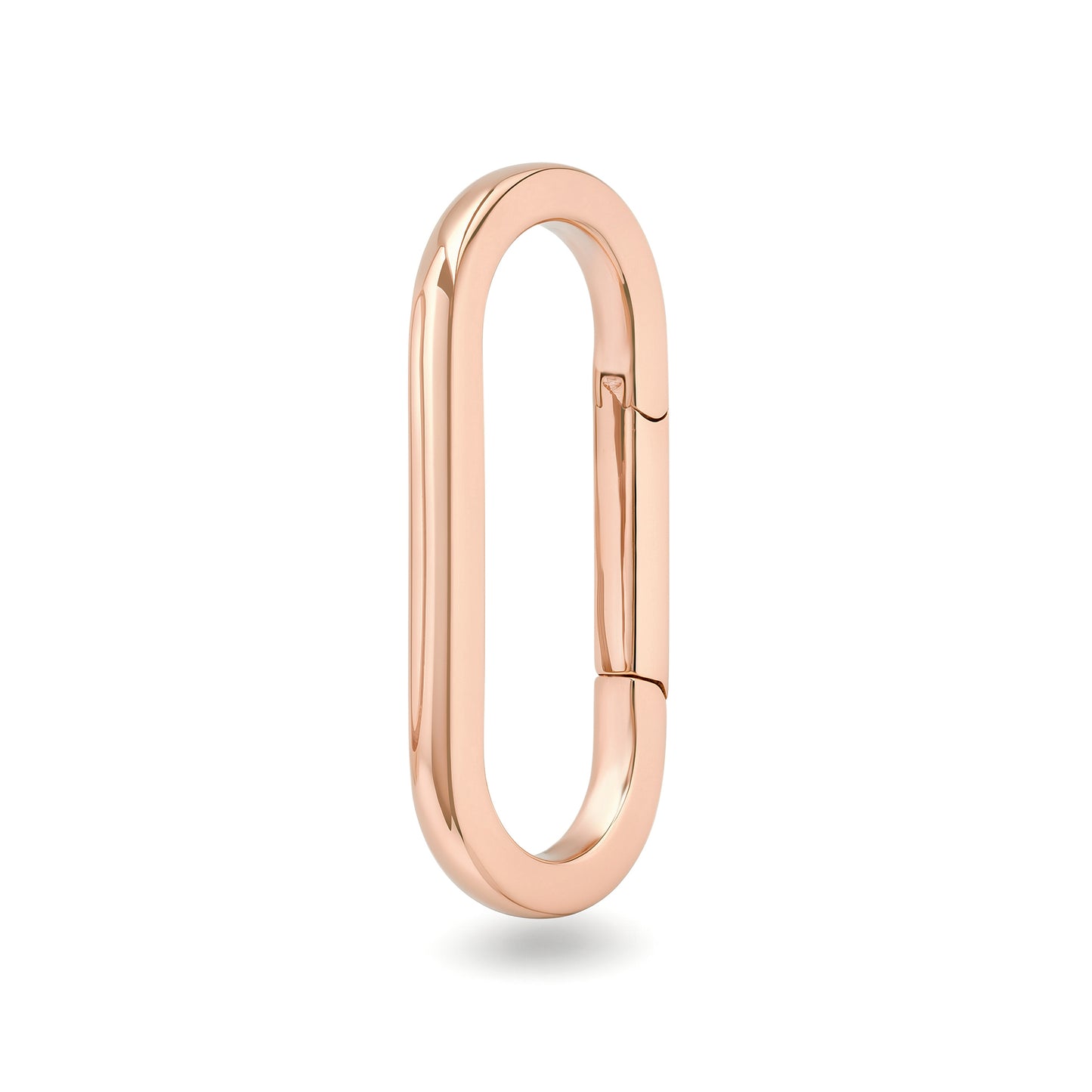 14K Gold Elongated Oval Charm Enhancer ~ XL Size