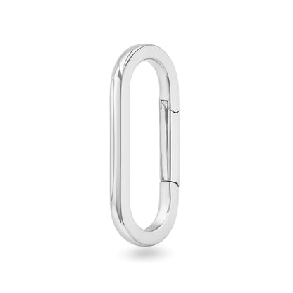14K Gold Elongated Oval Charm Enhancer ~ XL Size