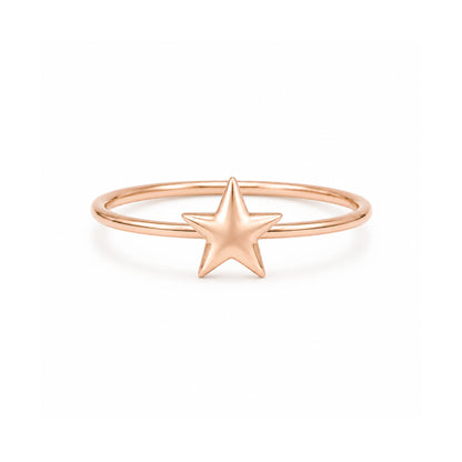 14K Gold XS Star Ring
