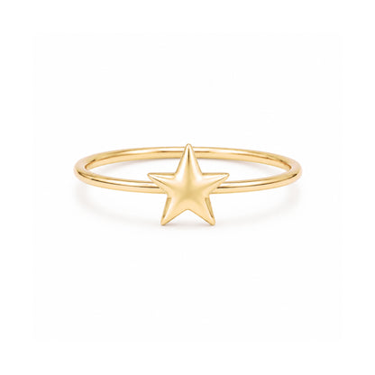 14K Gold XS Star Ring