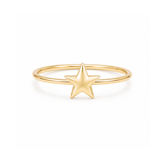 14K Gold XS Star Ring
