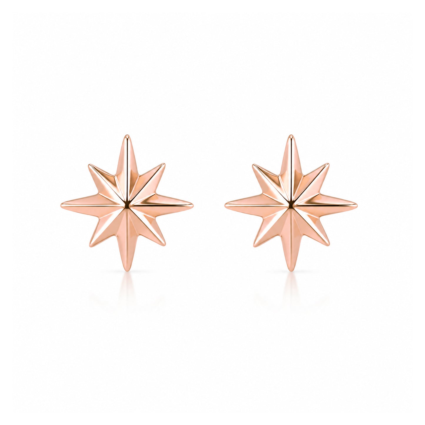 14K Gold XS Starburst Stud Earrings