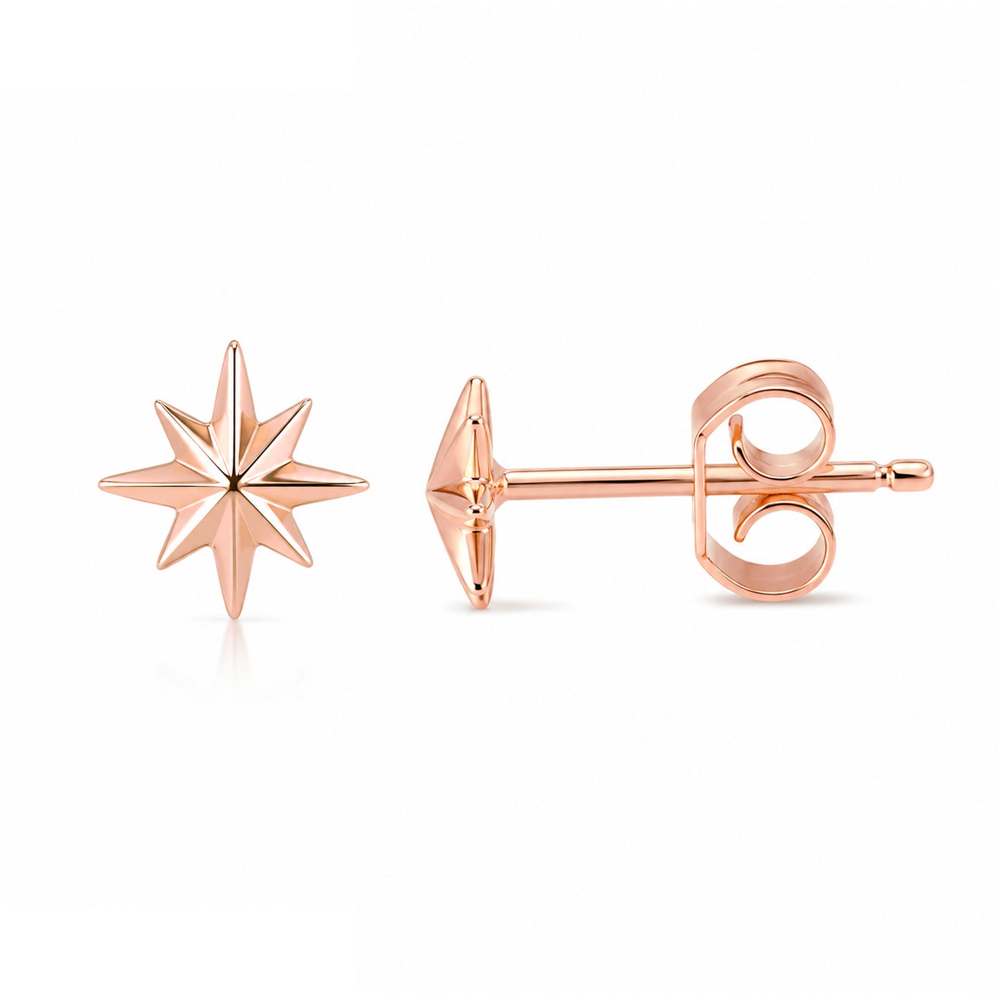 14K Gold XS Starburst Stud Earrings
